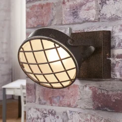 Lindby Loftlamper|Loftlamper > spotlight Tamin, rustfarvet, 1-lys, glas, G9