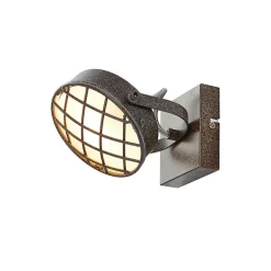 Lindby Loftlamper|Loftlamper > spotlight Tamin, rustfarvet, 1-lys, glas, G9
