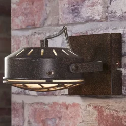 Lindby Loftlamper|Loftlamper > spotlight Tamin, rustfarvet, 1-lys, glas, G9