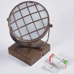 Lindby Loftlamper|Loftlamper > spotlight Tamin, rustfarvet, 1-lys, glas, G9