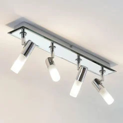 Lindby Loftlamper|Spotlights > spotlight Zela, længde 53 cm, krom, 4 lyskilder