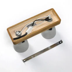 Loftlamper|Loftlamper ^ Lindby Spot Mitis, 30 cm, 2 lyskilder, grå, træ, beton, GU10