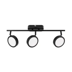 Lindby Loftlamper|Spotlights > spot Neros, sort, 3-lys, 55 cm, CCT, jern