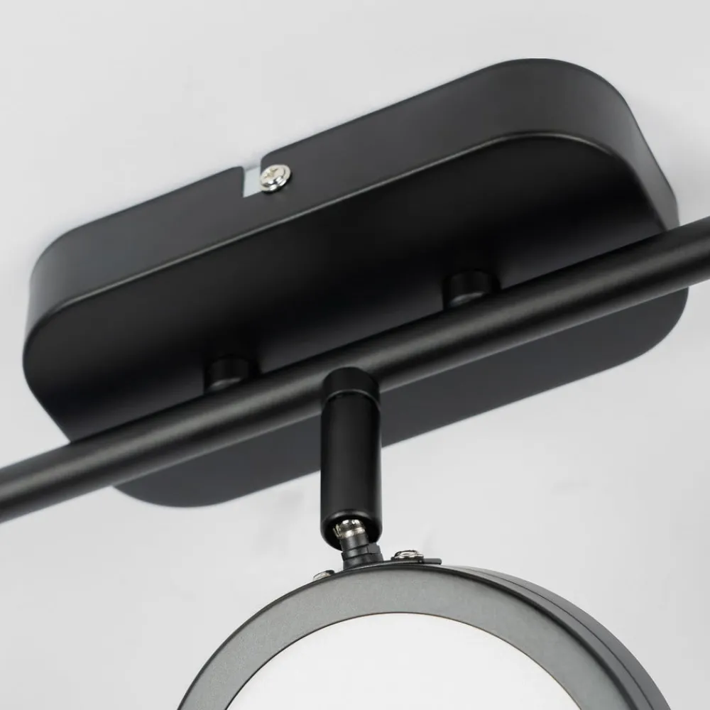Lindby Loftlamper|Spotlights > spot Neros, sort, 3-lys, 55 cm, CCT, jern