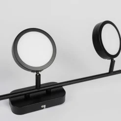 Lindby Loftlamper|Spotlights > spot Neros, sort, 3-lys, 55 cm, CCT, jern