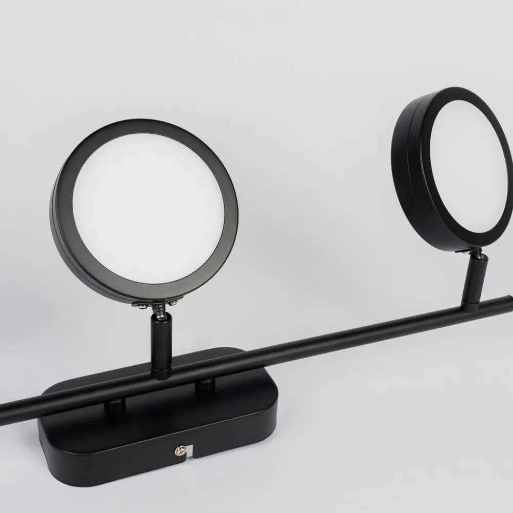 Lindby Loftlamper|Spotlights > spot Neros, sort, 3-lys, 55 cm, CCT, jern