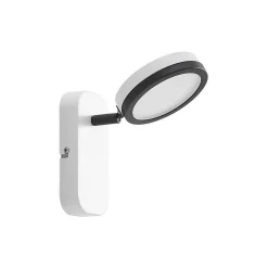 Lindby Spotlights > spot Vesim, hvid, 1-lys, 15 cm høj, jern