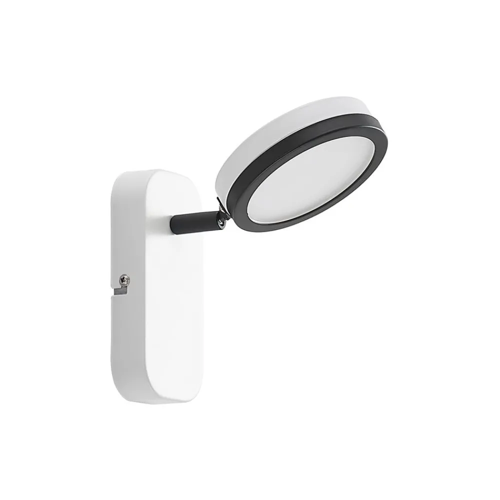 Lindby Spotlights > spot Vesim, hvid, 1-lys, 15 cm høj, jern