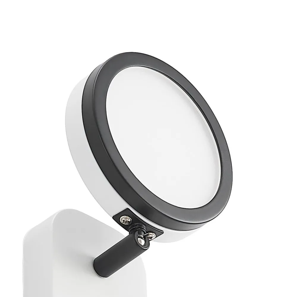 Lindby Spotlights > spot Vesim, hvid, 1-lys, 15 cm høj, jern
