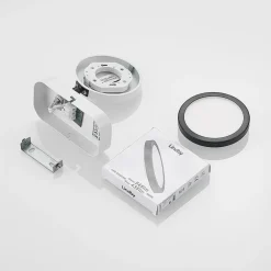 Lindby Spotlights > spot Vesim, hvid, 1-lys, 15 cm høj, jern