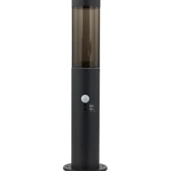 Lindby Sokkellamper Med Sensor|Sokkellamper > Statius sokkellampe, antracit, jern, sensor, 45 cm