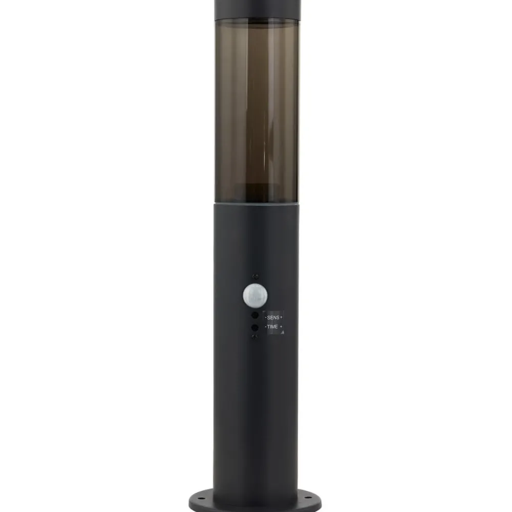 Lindby Sokkellamper Med Sensor|Sokkellamper > Statius sokkellampe, antracit, jern, sensor, 45 cm