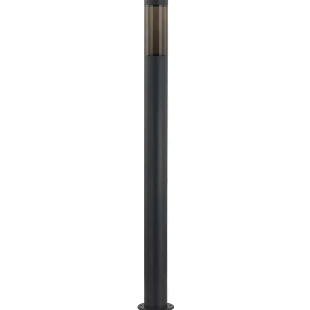 Gadebelysning ^ Lindby Statius vejlampe, antracit, jern, 100 cm