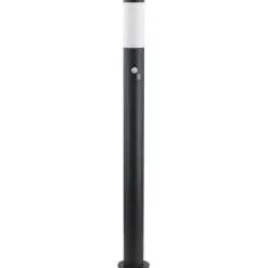 Lindby Gadebelysning Med Sensor|Gadebelysning > Statius vejlampe, antracit/hvid, sensor, 100 cm