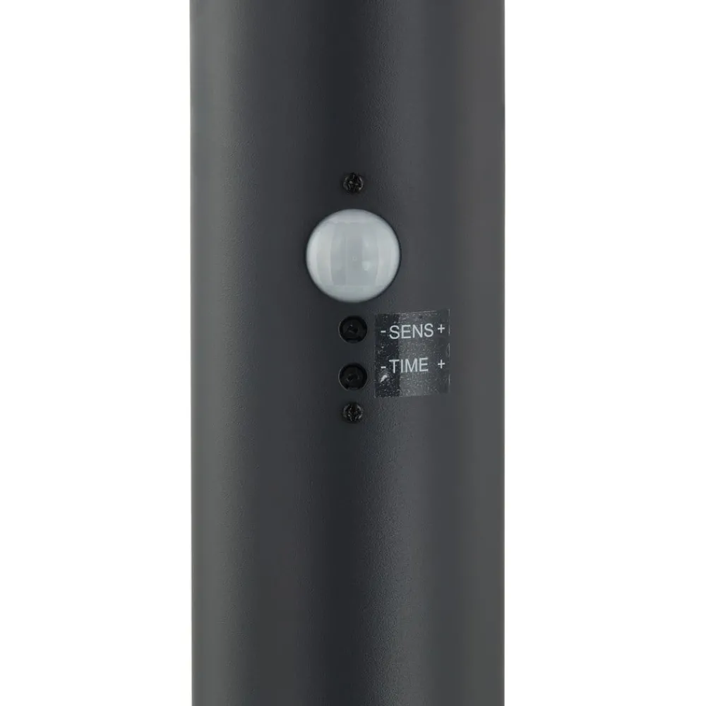 Lindby Gadebelysning Med Sensor|Gadebelysning > Statius vejlampe, antracit/hvid, sensor, 100 cm