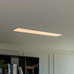 Lindby Arbejdsrum/Kontor|Loftlamper > Stenley LED-panel, CCT, 29,6 cm x 119,6 cm