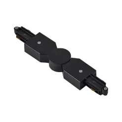 Lindby Skinnesystem > -stik Linaro, sort, justerbar, 1-faset