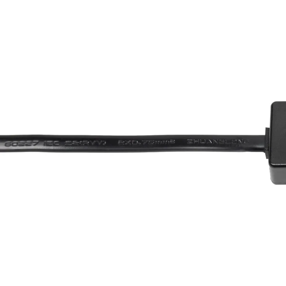 Lindby Skinnesystem > -stik Lumaro, kabellængde 54 cm, sort, PVC