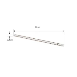 Lindby Gang|Skinnesystem > strømskinne Lumaro, hvid, aluminium, længde 53 cm