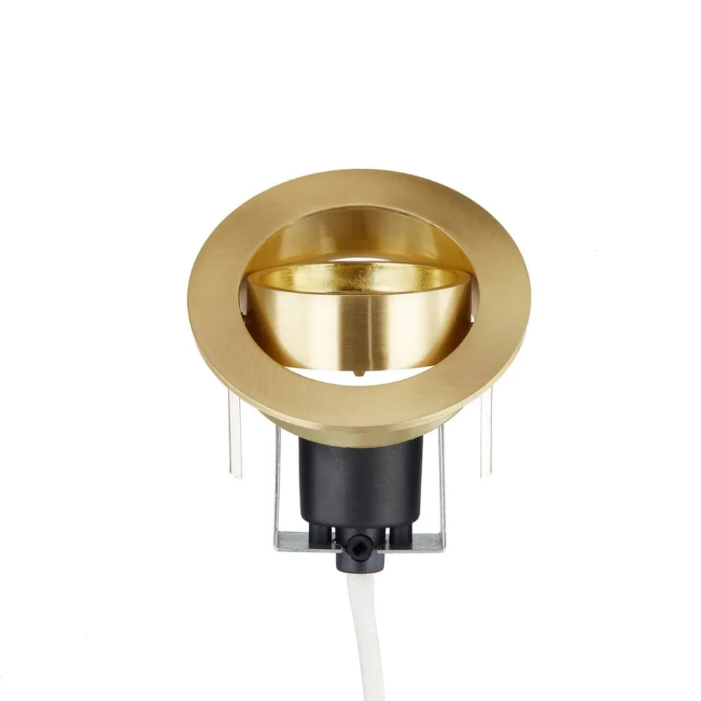 Lindby Gang|Loftlamper > Sunil indbygningsspot, satin guld