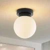 Lindby Loftlamper > Tavino loftslampe, sfærisk skærm, sort