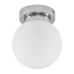 Lindby Loftlamper|Loftlamper > Tavino loftslampe, sfærisk skærm, krom