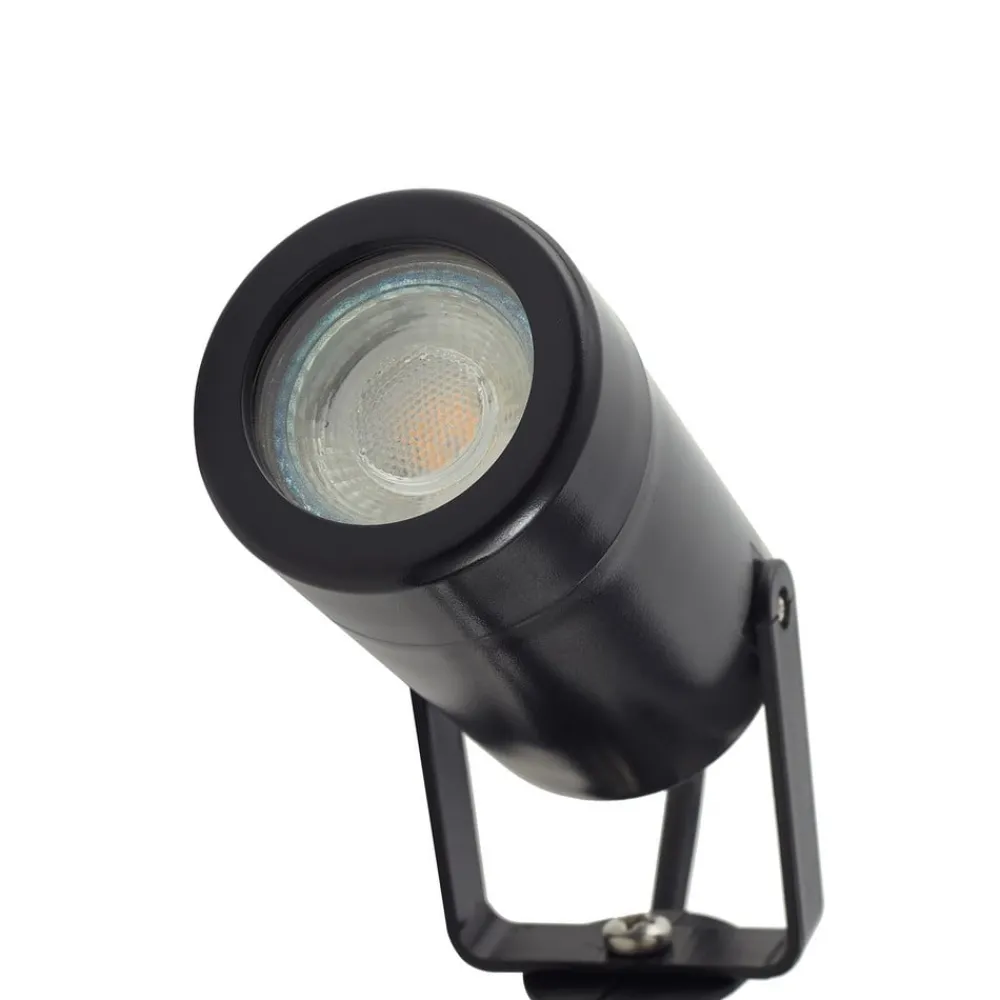 Lindby Terrassebelysning|Udendørs Spot > Thorgal lampe med jordspyd, Ø 6 cm, sort, sæt med 3 stk