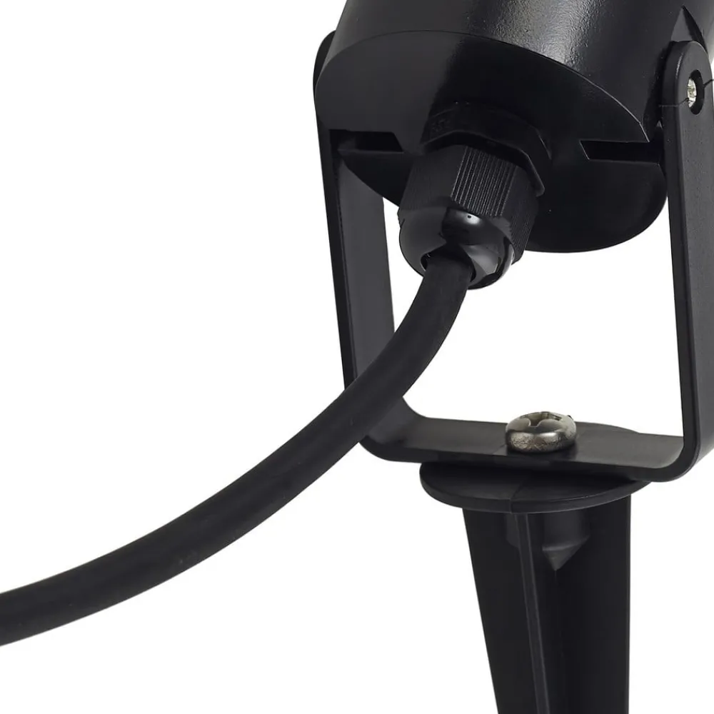 Lindby Terrassebelysning|Udendørs Spot > Thorgal lampe med jordspyd, Ø 6 cm, sort, sæt med 3 stk