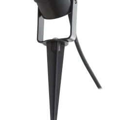Lindby Terrassebelysning|Udendørs Spot > Thorgal lampe med jordspyd, Ø 9,8 cm, sort, sæt med 3 stk