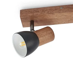 Lindby Gang|Loftlamper > Tonja loftspot med træ, 2 lyskilder