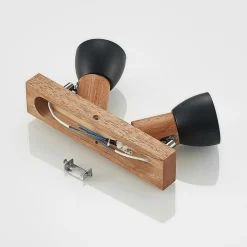 Lindby Gang|Loftlamper > Tonja loftspot med træ, 2 lyskilder