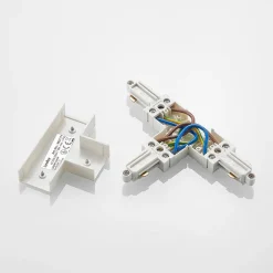 Lindby Skinnesystem > T-stik Linaro, hvid, 1-faset system