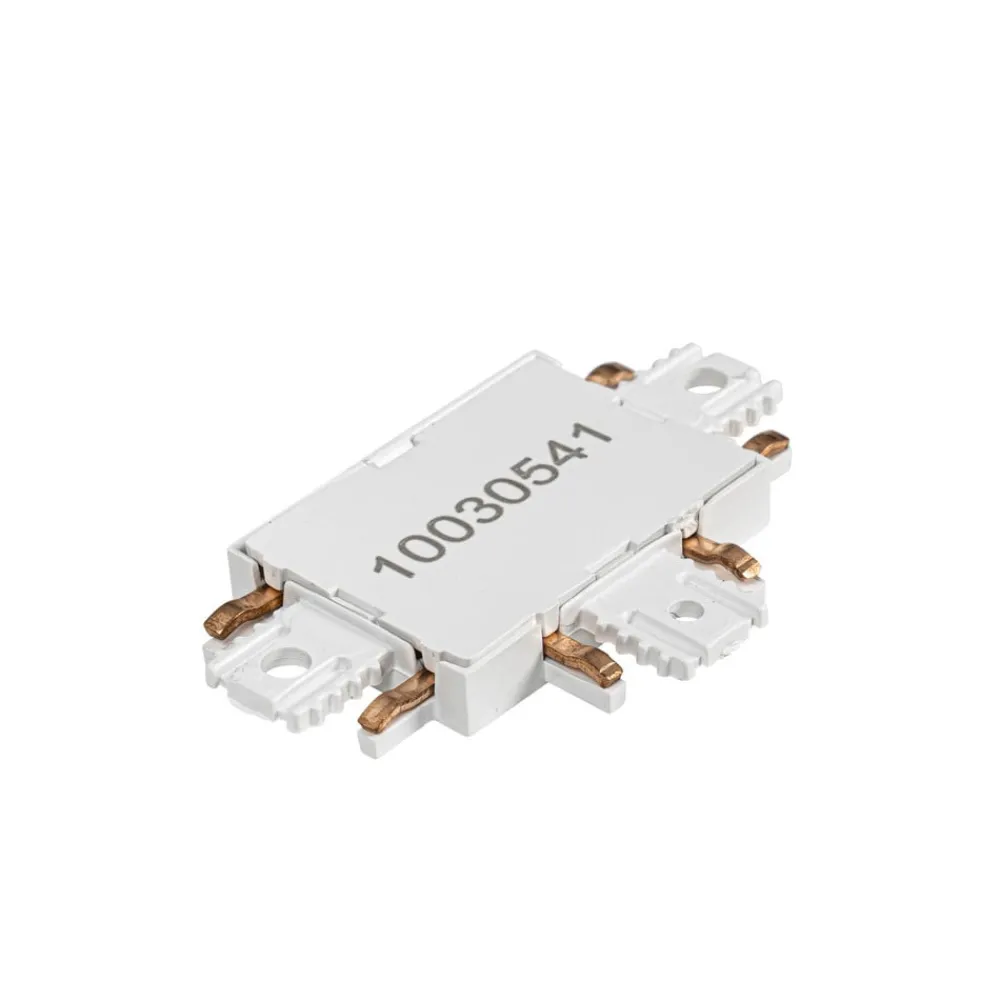 Lindby Skinnesystem > T-stik Lumaro, hvid, 5,4 cm, plast