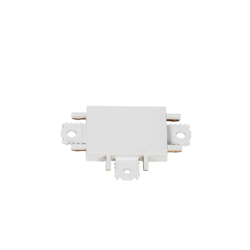 Lindby Skinnesystem > T-stik Lumaro, hvid, 5,4 cm, plast