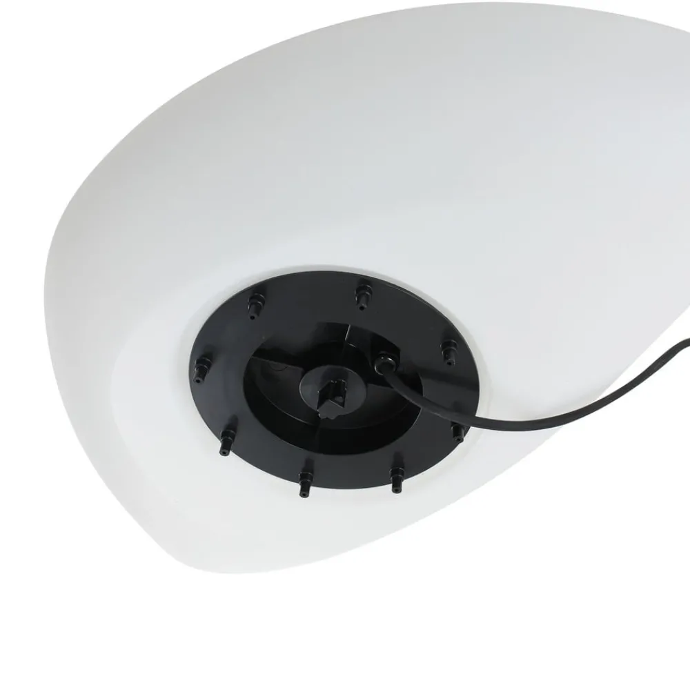 Lindby Dekorationsbelysning|Terrassebelysning > udendørs gulvlampe Arani, hvid, plast, stik