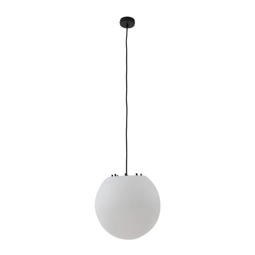 Lindby Udendørs Pendellamper > udendørs hængelampe Alea, hvid, plast, Ø 38 cm