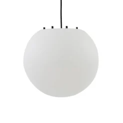 Lindby Udendørs Pendellamper > udendørs hængelampe Alea, hvid, plast, Ø 38 cm