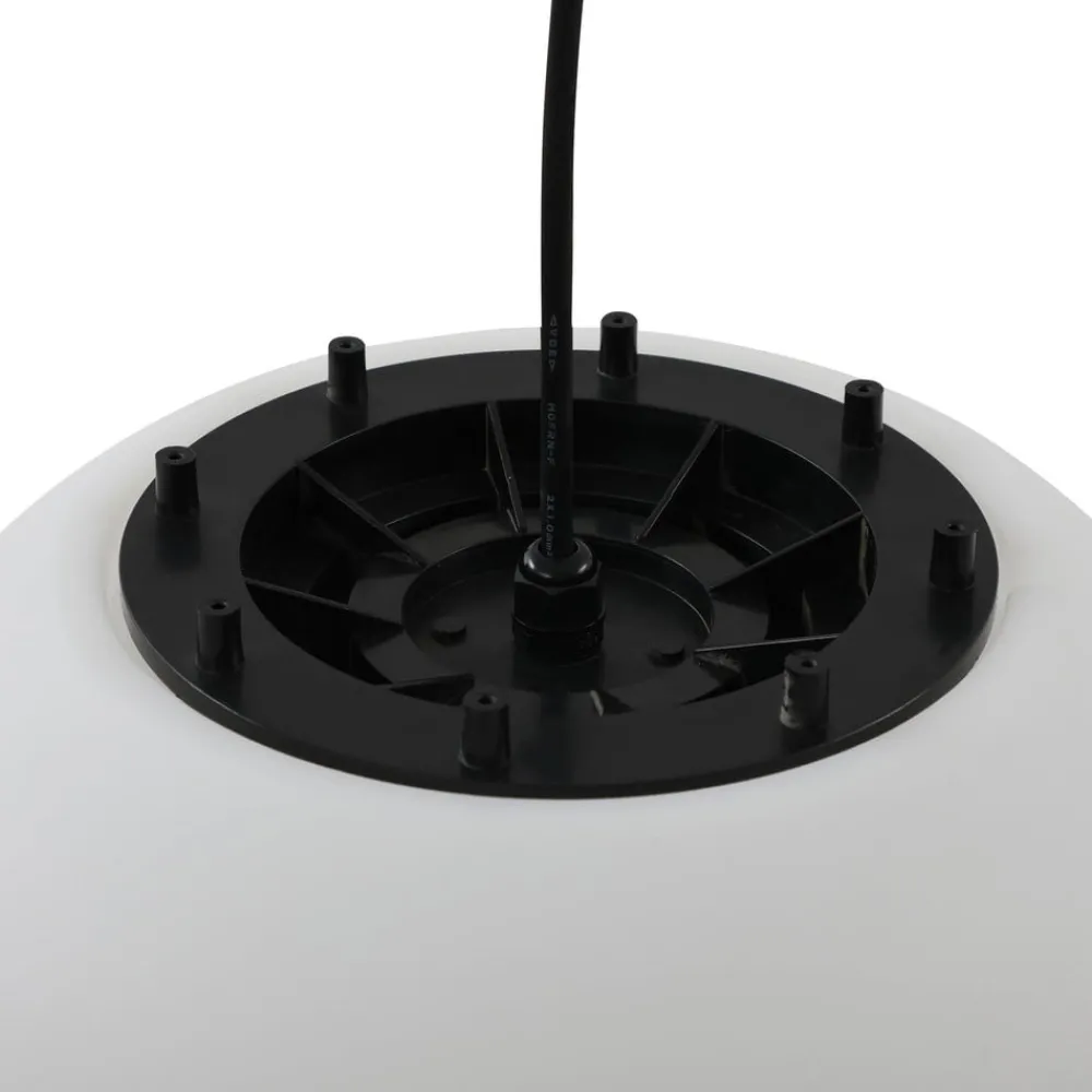 Lindby Udendørs Pendellamper > udendørs hængelampe Alea, hvid, plast, Ø 38 cm
