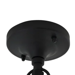 Udendørs Pendellamper ^ Lindby udendørs hængelampe Bolgar, sort, metal, glas