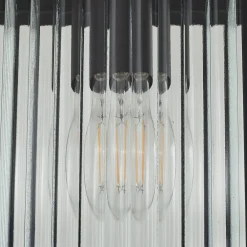Udendørs Pendellamper ^ Lindby udendørs hængelampe Bolgar, sort, metal, glas