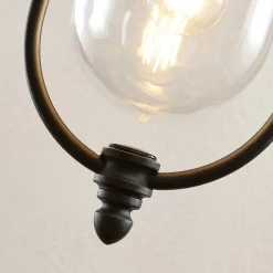 Udendørs Pendellamper ^ Lindby udendørs hængelampe Clint, metal, saltvandsresistent, E27