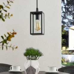 Lindby Udendørs Pendellamper > udendørs hængelampe Filimon, antracit, 22 cm, IP44, E27