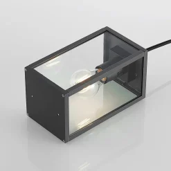 Lindby Udendørs Pendellamper > udendørs hængelampe Filimon, antracit, 22 cm, IP44, E27