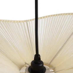 Lindby Udendørs Pendellamper > udendørs hængelampe Valdorin, beige, bomuld, Ø 40cm
