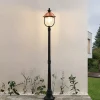 Lindby Lygtepæle > udendørslampe Clint, 177 cm, metal, saltvandsresistent, E27