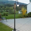 Lindby Lygtepæle > udendørslampe Daphne, 220 cm, sort, E27, IP44