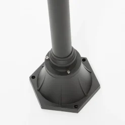 Lindby Lygtepæle > udendørslampe Daphne, 220 cm, sort, E27, IP44