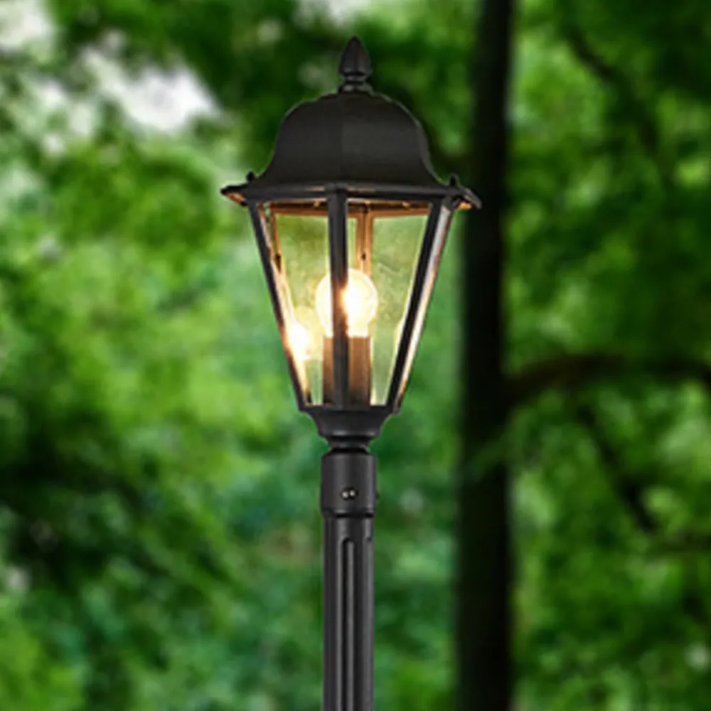 Lindby Lygtepæle > udendørslampe Edana, 211 cm, antracit, E27, IP44
