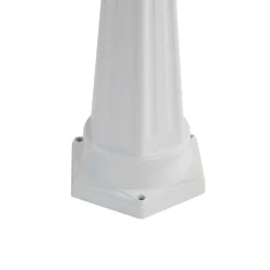 Lindby Lygtepæle > udendørslampe Edana, 211 cm, hvid, metal, E27, IP44