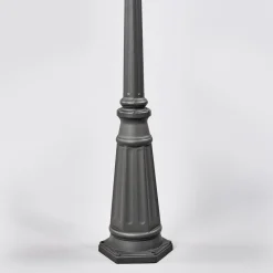 Lygtepæle ^ Lindby udendørslampe Edana, 212 cm, 3 lyskilder, antracit, E27, IP44